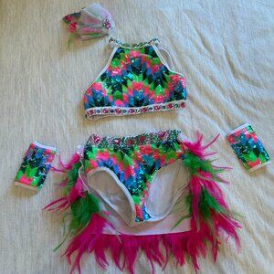 Bright and fun Mini Solo Glamour Costume